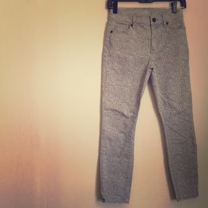 LOFT Floral Ankle Jeans